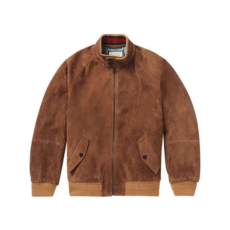 gucci suede bomber jacket|Gucci Bomber Jackets for Men .